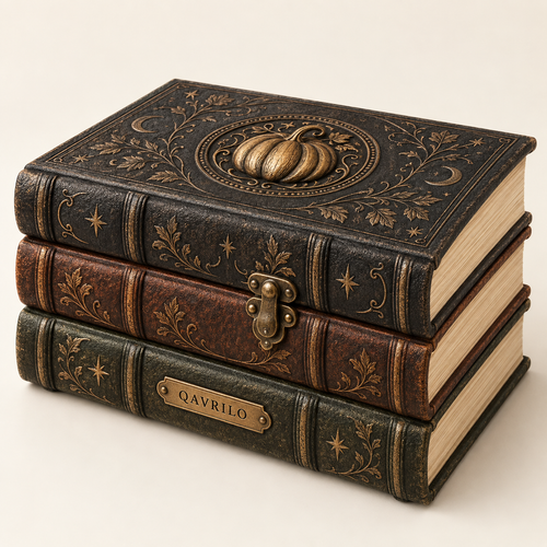 QAVLIRO™ Arcane Pumpkin Book Box