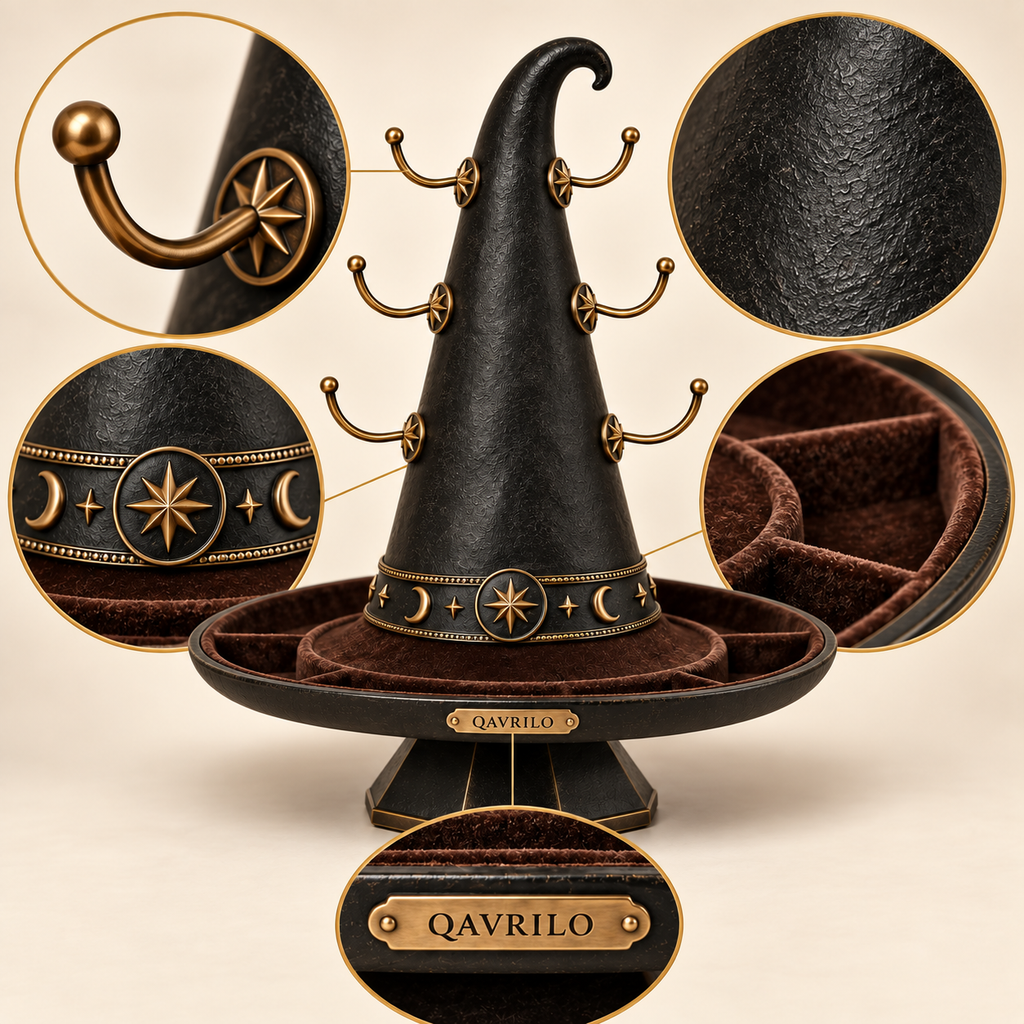 QAVLIRO™ Celestial Witch Hat Jewelry Stand
