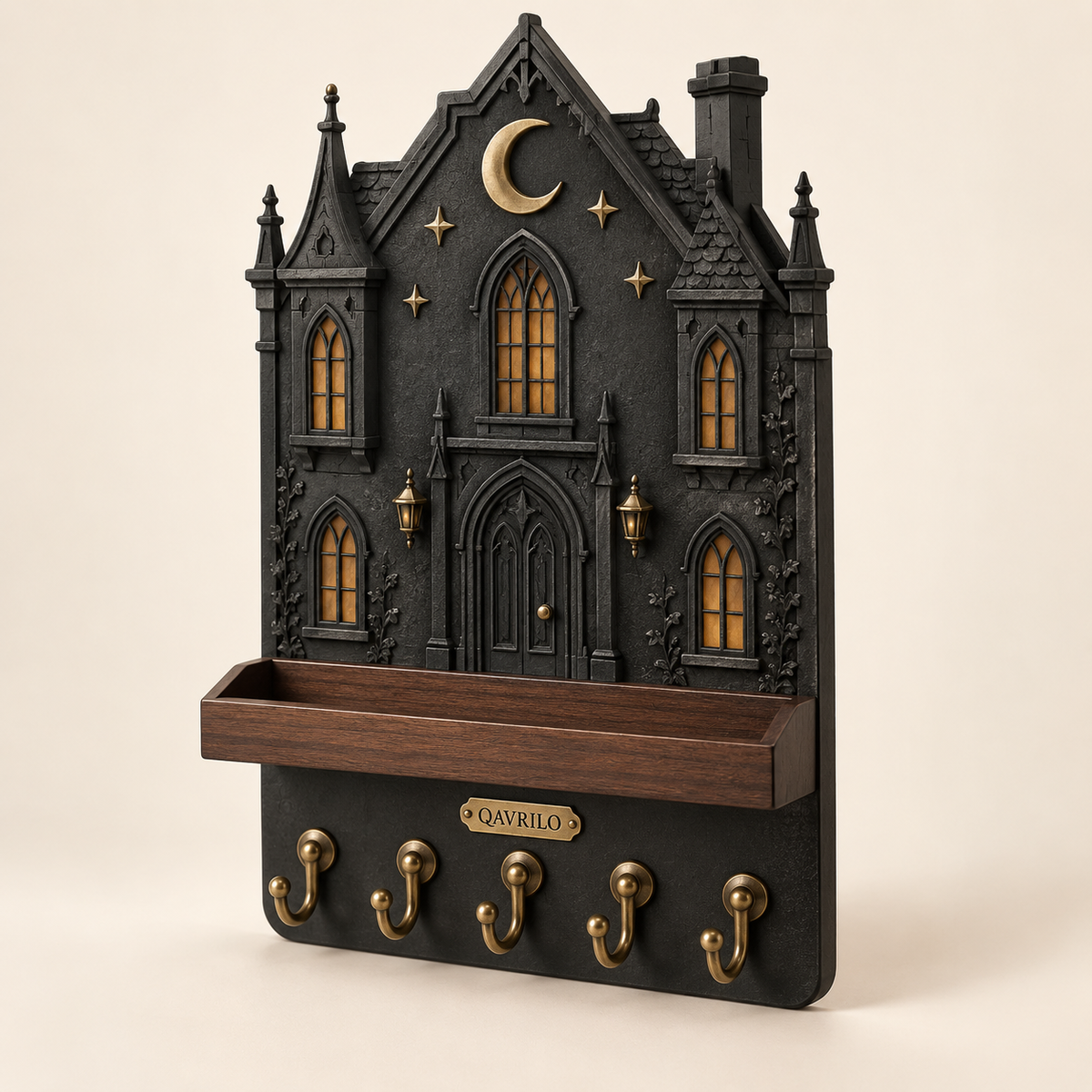 QAVLIRO™ Moonlit Manor Wall Organizer