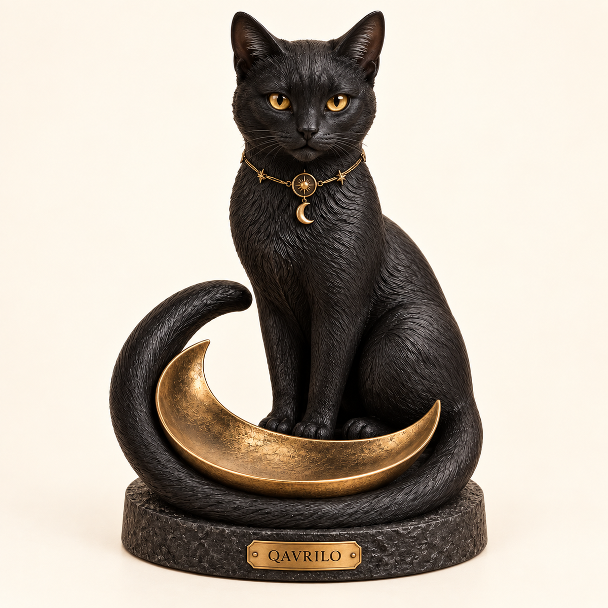 QAVLIRO™ Moonkeeper Black Cat Trinket Tray