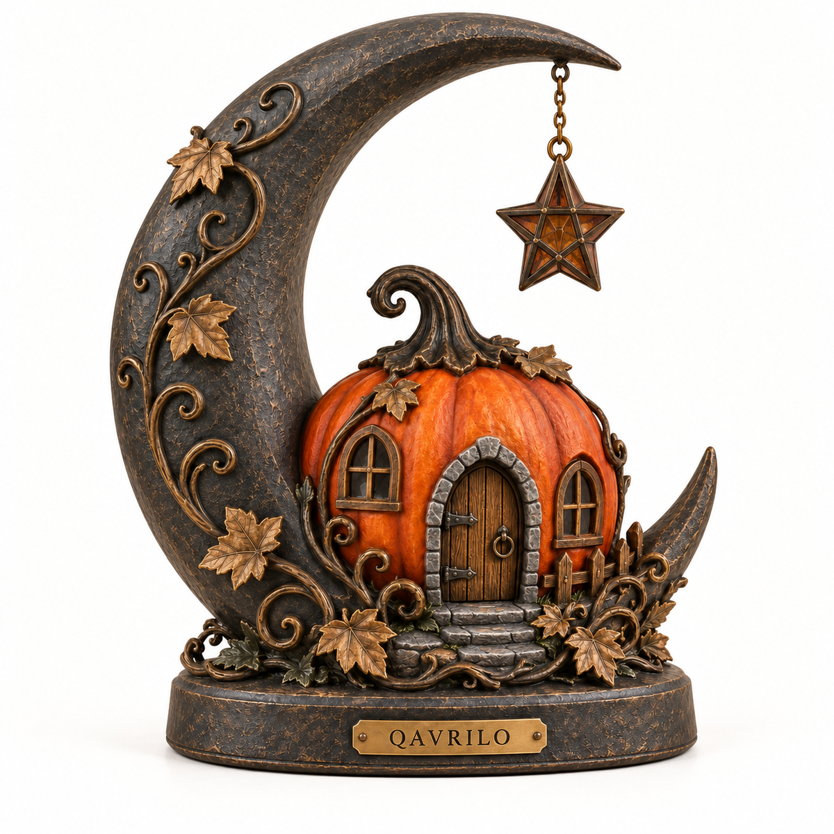 QAVLIRO™ Moonlit Pumpkin Story Lantern