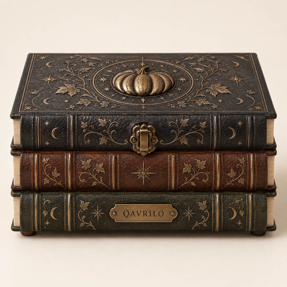 QAVLIRO™ Arcane Pumpkin Book Box