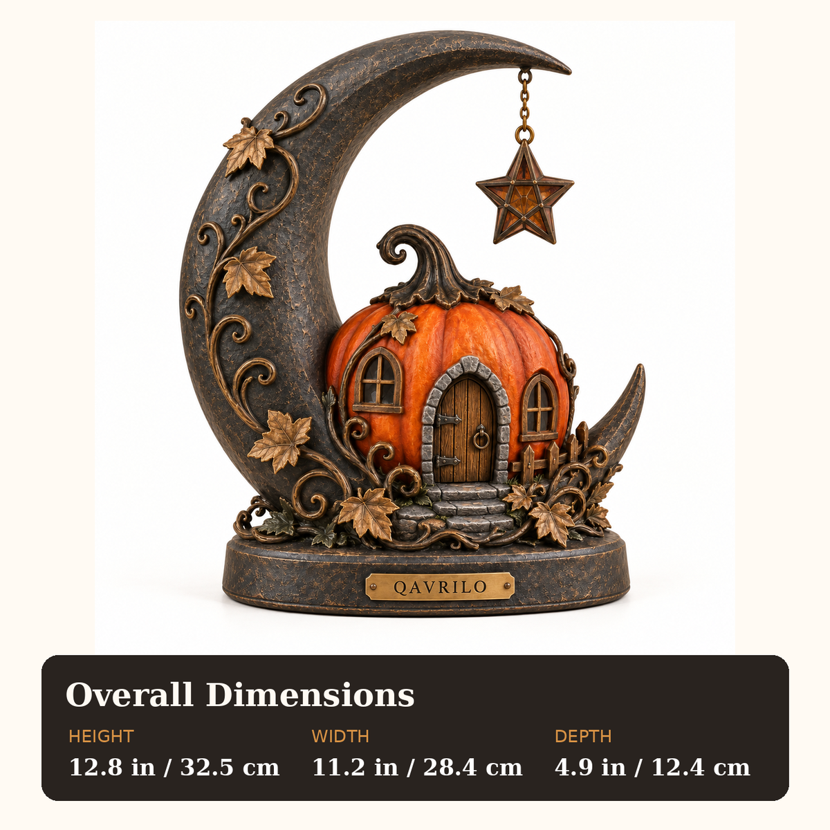 QAVLIRO™ Moonlit Pumpkin Story Lantern