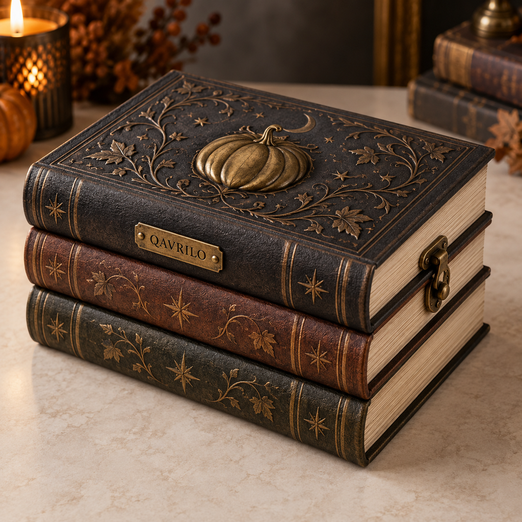 QAVLIRO™ Arcane Pumpkin Book Box