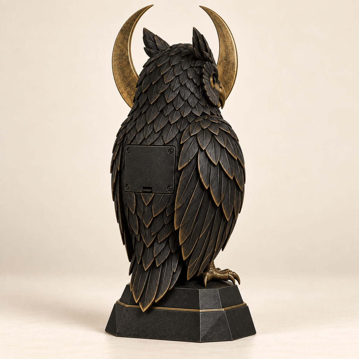 QAVLIRO™ Nocturne Owl Mantel Clock
