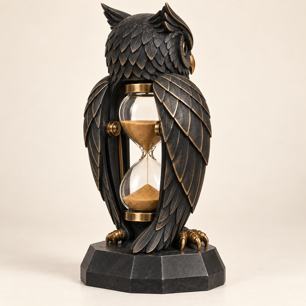 QAVLIRO™ Nightwatch Owl Hourglass