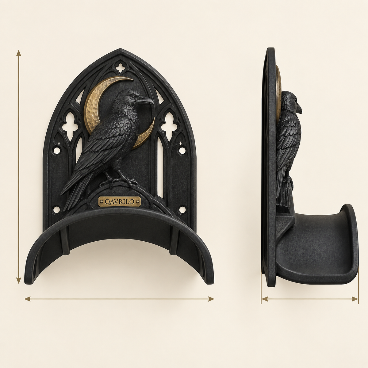 QAVLIRO™ Raven Gate Garden Hose Holder