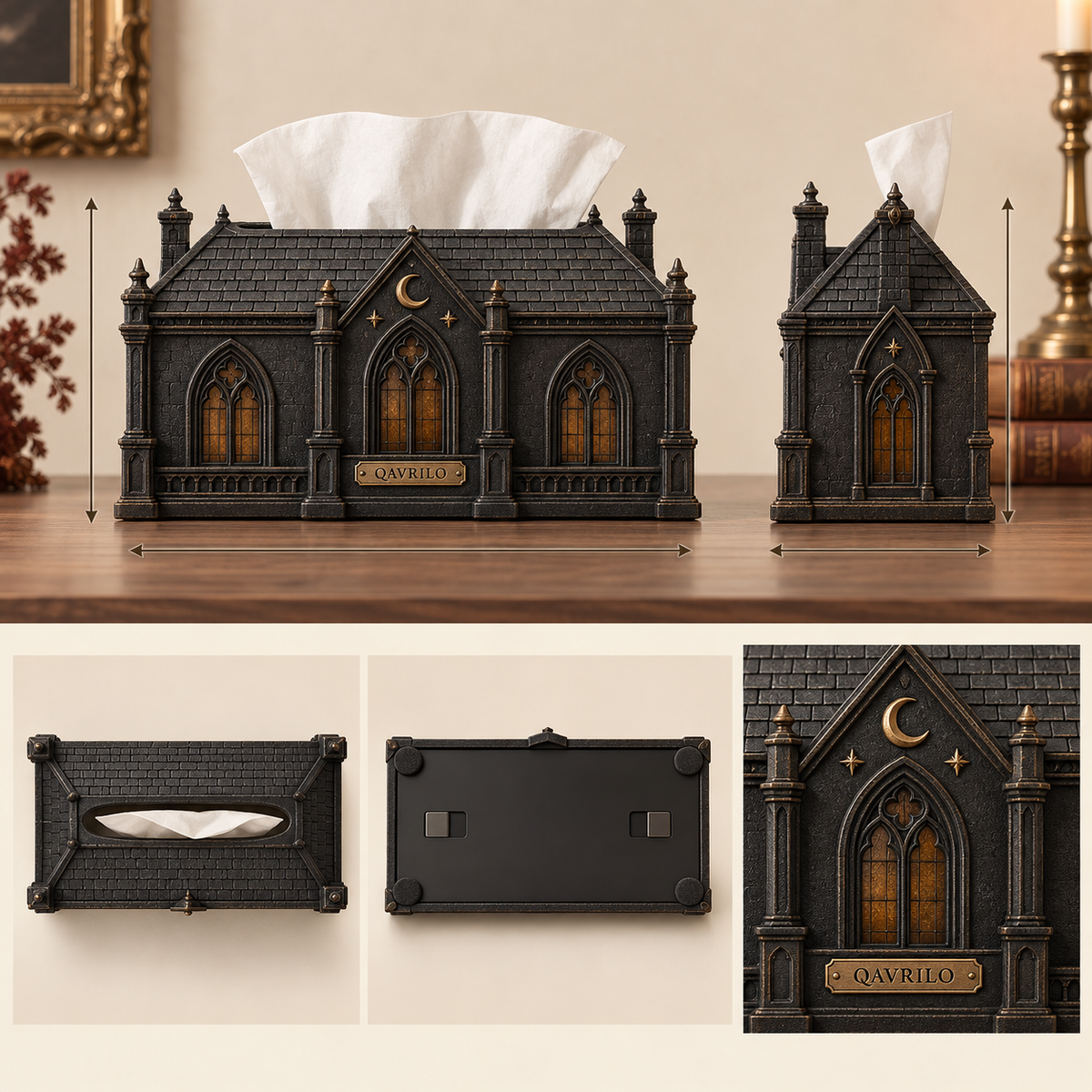 QAVLIRO™ Phantom Manor Tissue Box Cove