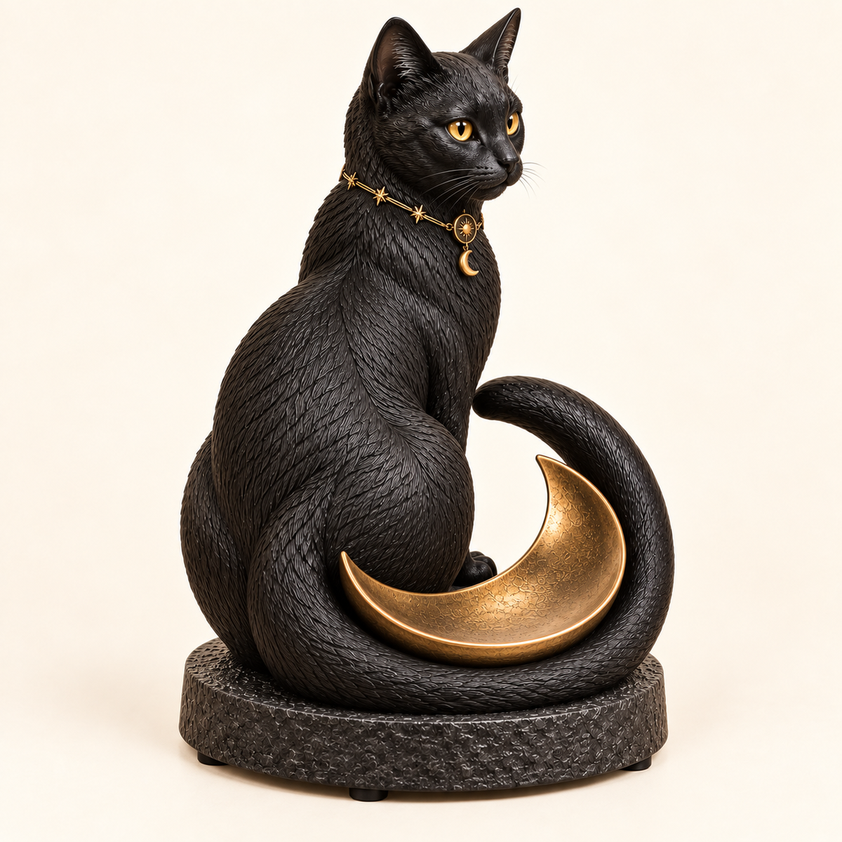 QAVLIRO™ Moonkeeper Black Cat Trinket Tray