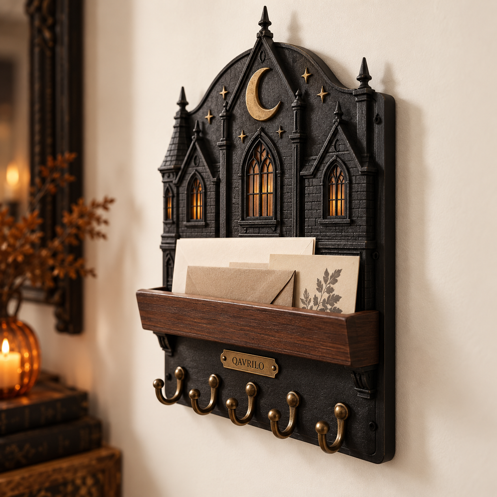 QAVLIRO™ Moonlit Manor Wall Organizer