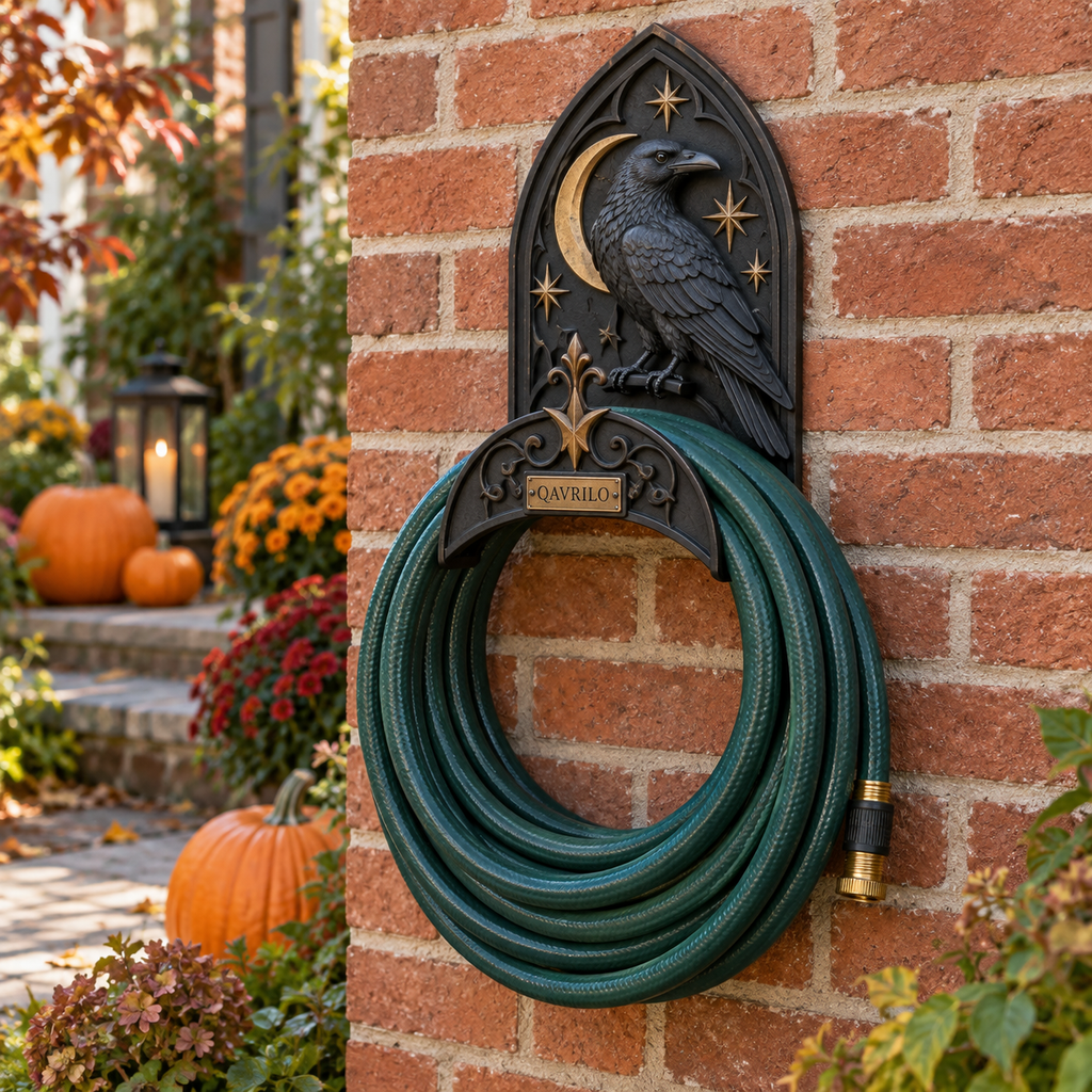 QAVLIRO™ Raven Gate Garden Hose Holder