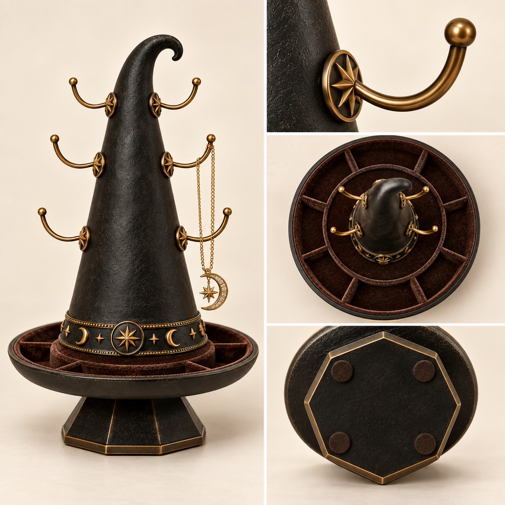QAVLIRO™ Celestial Witch Hat Jewelry Stand