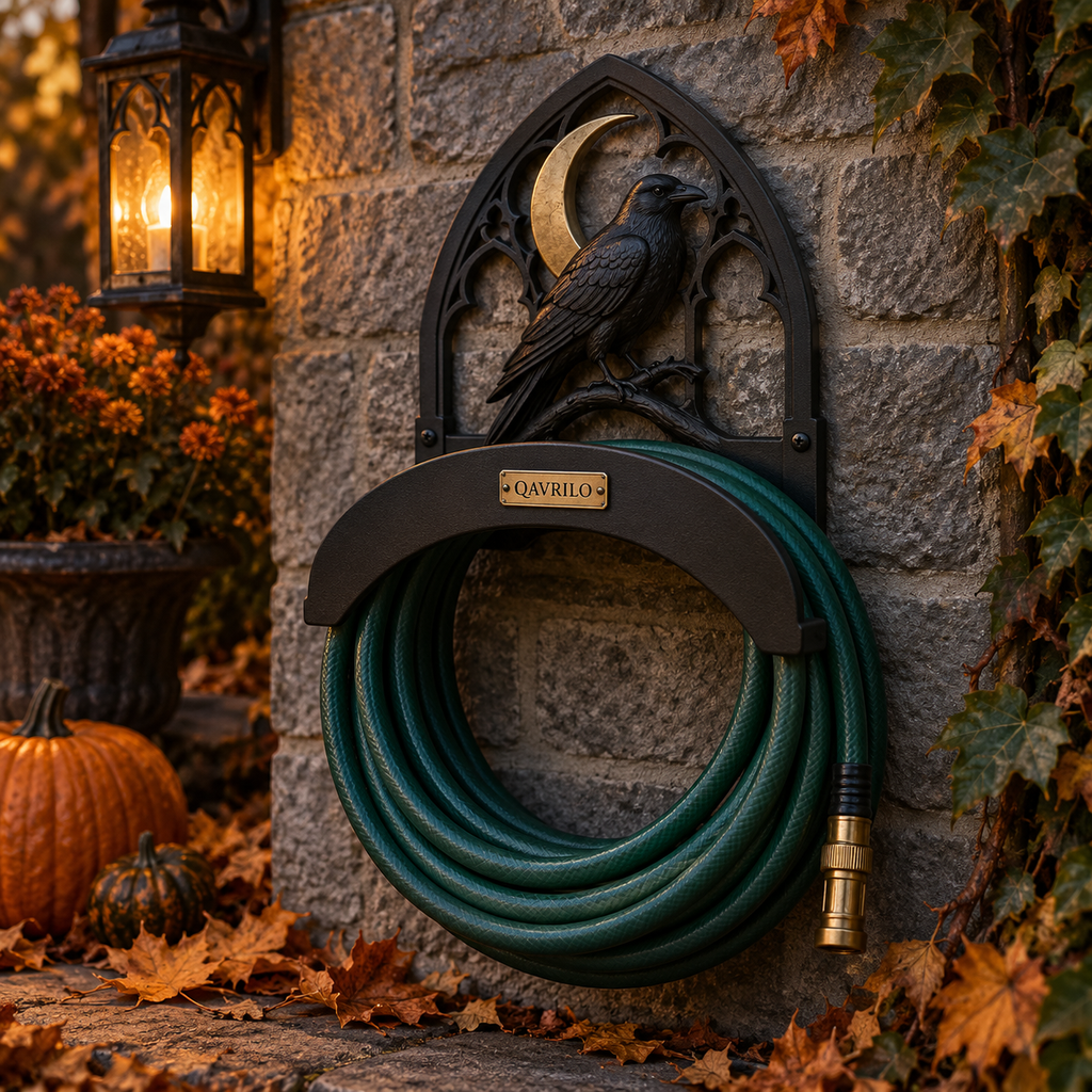 QAVLIRO™ Raven Gate Garden Hose Holder