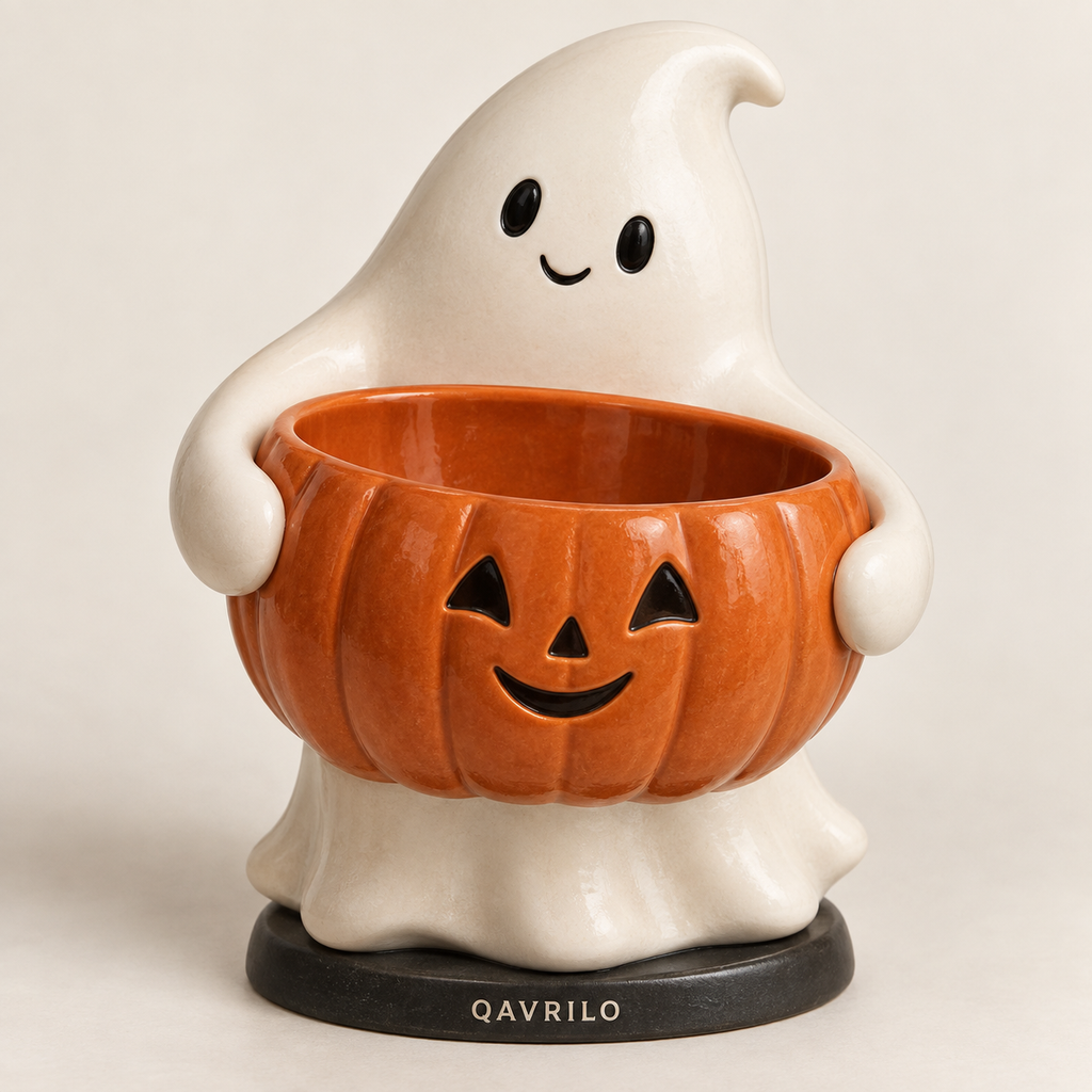 QAVLIRO™ Ghost & Pumpkin Candy Bowl