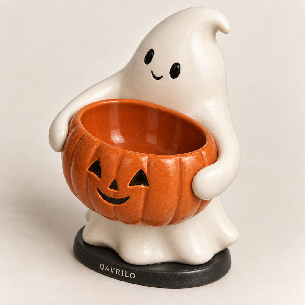 QAVLIRO™ Ghost & Pumpkin Candy Bowl