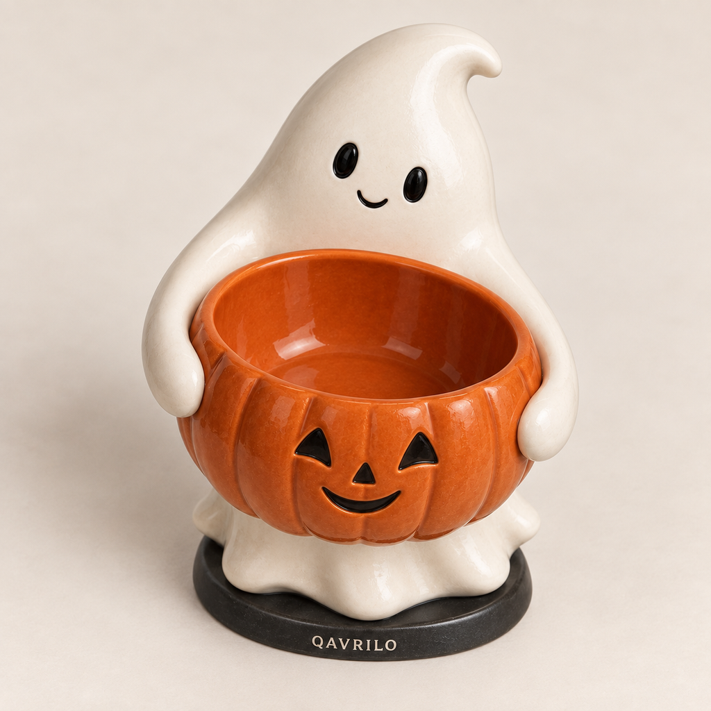 QAVLIRO™ Ghost & Pumpkin Candy Bowl